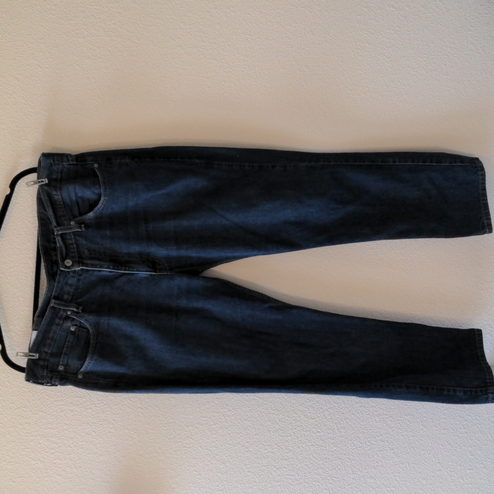 514 Levi's Jeans Blue Denim Gold Top Stitch Size W38 L32